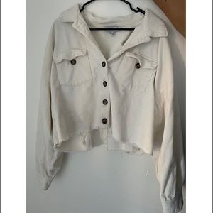 Forever 21 crop top button up